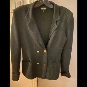 Giorgio Armani wool blend  double breasted blazer
